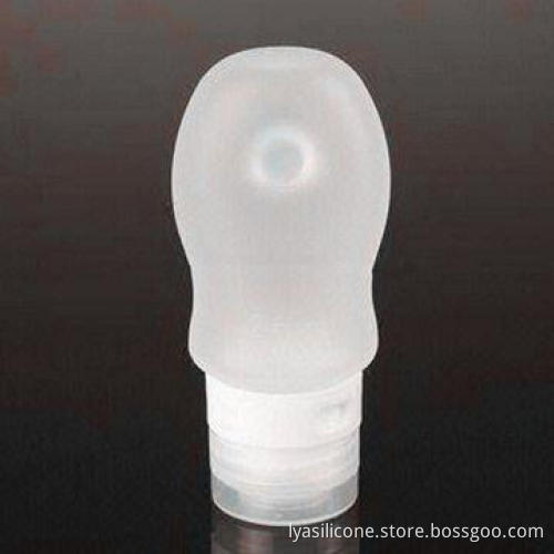 Medical grade silicone portable cosmetic lotion latex liquid bottle container for travel use